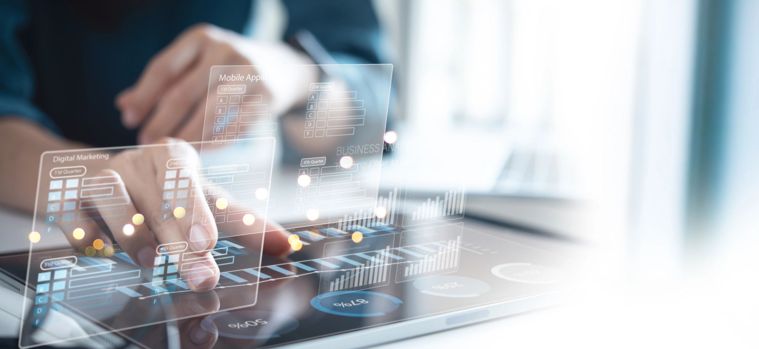 modern social media dashboard