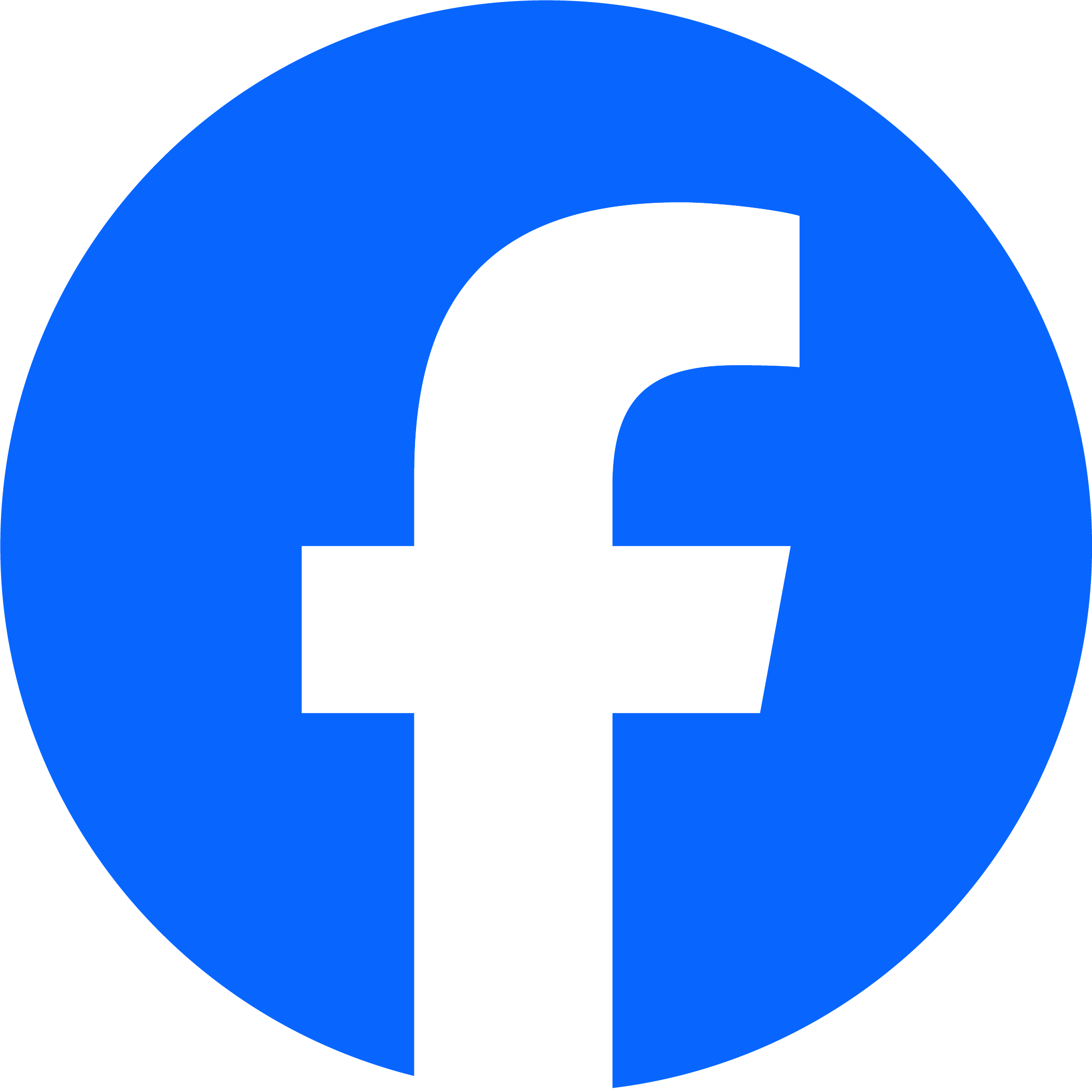 Facebook logo - official, 2023, transparent PNG, 100x100px