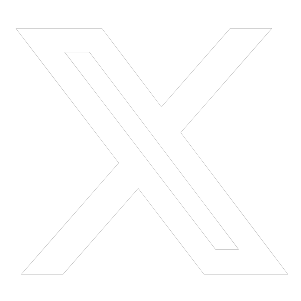 X (Twitter) logo - official, white, transparent PNG, 100x100px